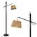 Alt View 4. U-HOMY - Modern Floor Lamp with Woven Shade – Foot-Operated Standing Light, Includes LED Bulb for Home or Office.