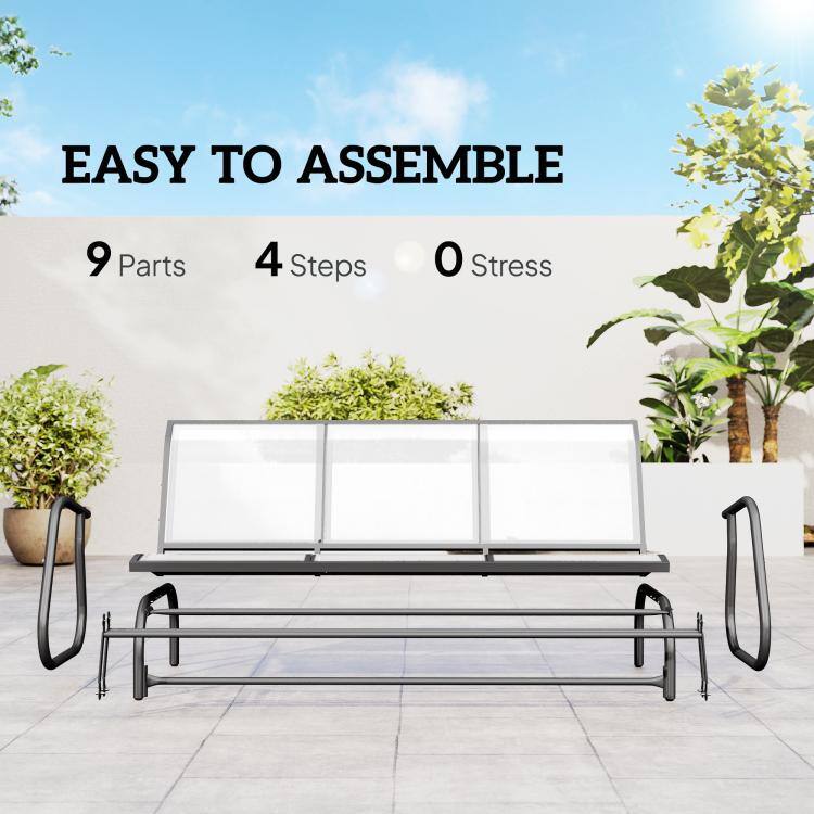 EASY TO ASSEMBLE  
9 Parts  
4 Steps  
0 Stress