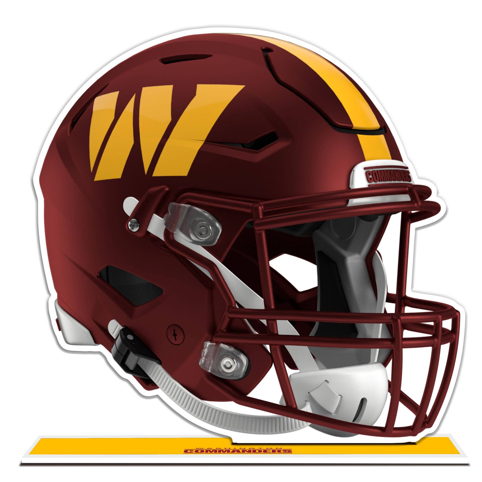 Front. UPI Marketing - Washington Commanders 10" Speed Helmet Standee - Multicolor.