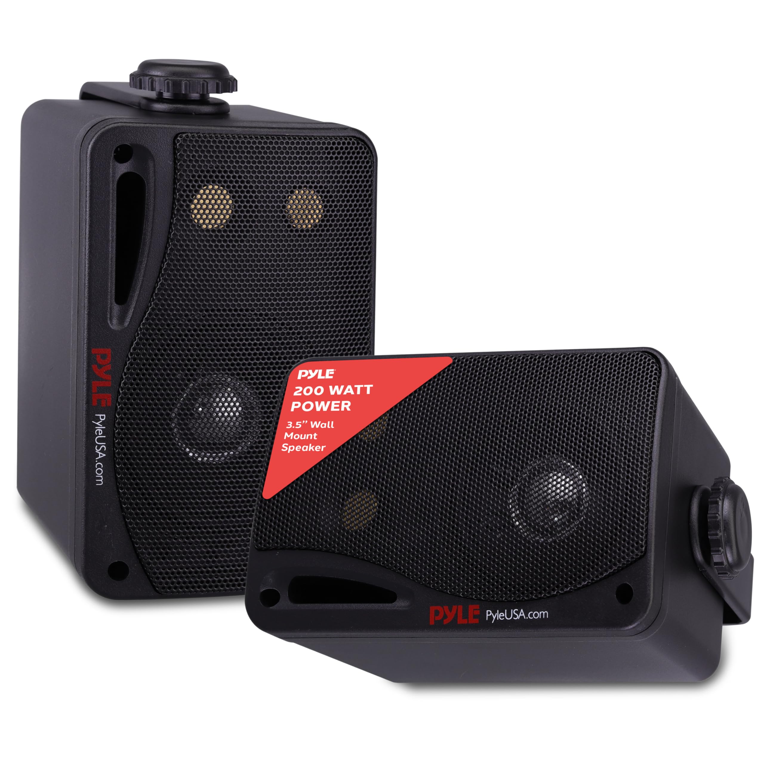 PYLE - Outdoor Waterproof Wireless Bluetooth - Black