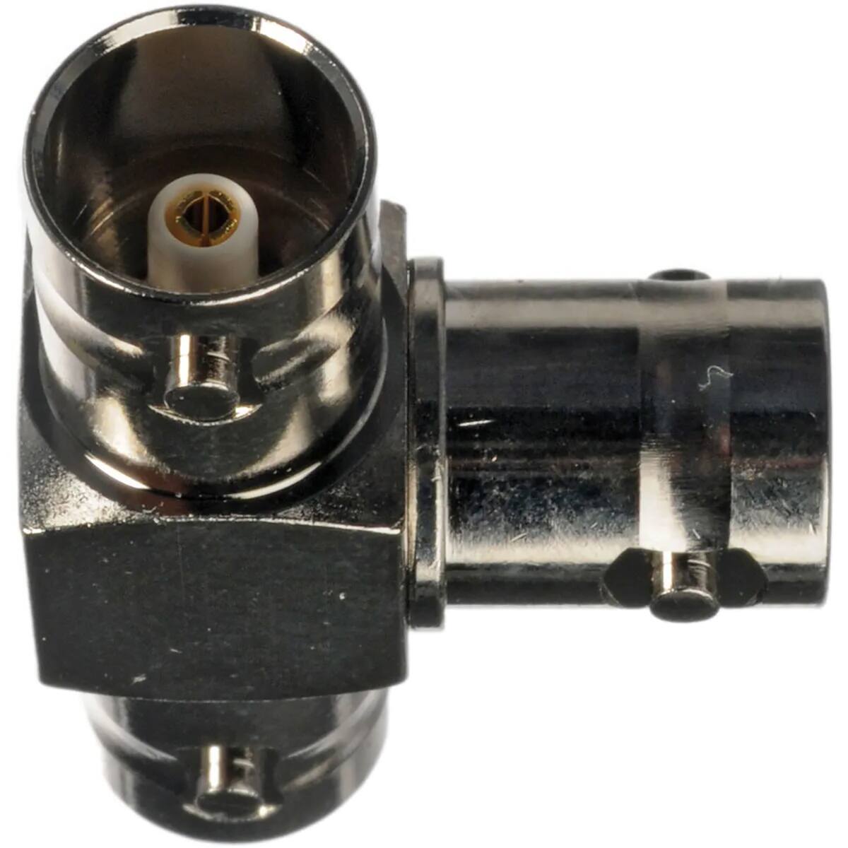 Alt View 3. Comprehensive - Comprehensive Premium 75 Ohm BNC Jack to Jack to Jack T Video Adapter.