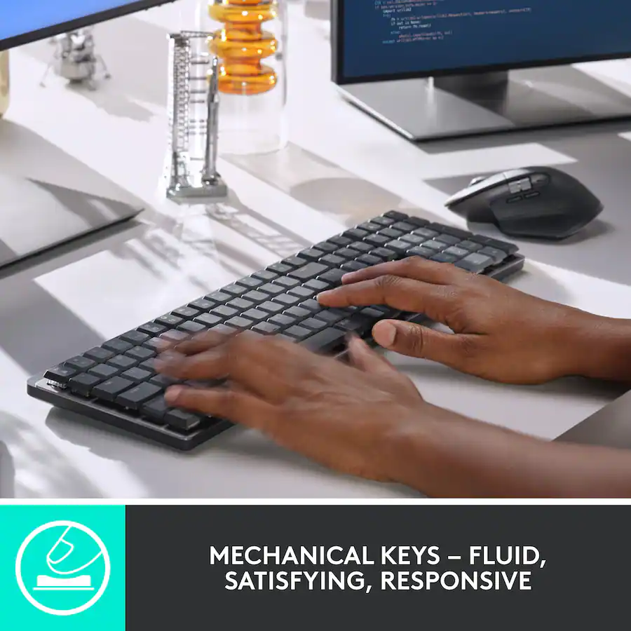 Logitech MX Mechanical Full size Wireless Mechanical Tactile Switch ...
