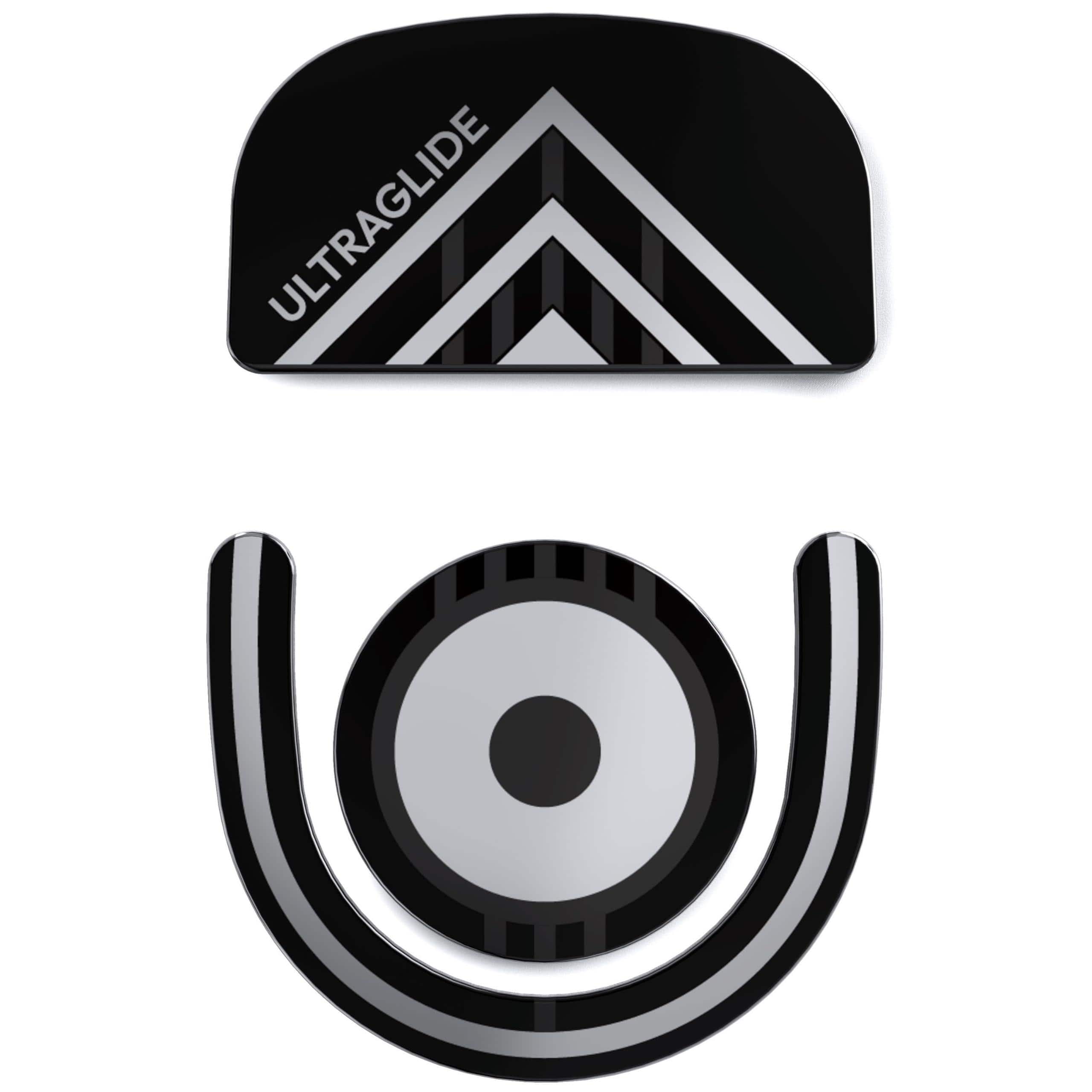 Cedar Assembly - Ultraglide Glass Skates Feet For G Pro X 2 Superlight Gpx Ultra smooth And Durable Adhesive Fit Gaming Mouse - Wireless - Black and white