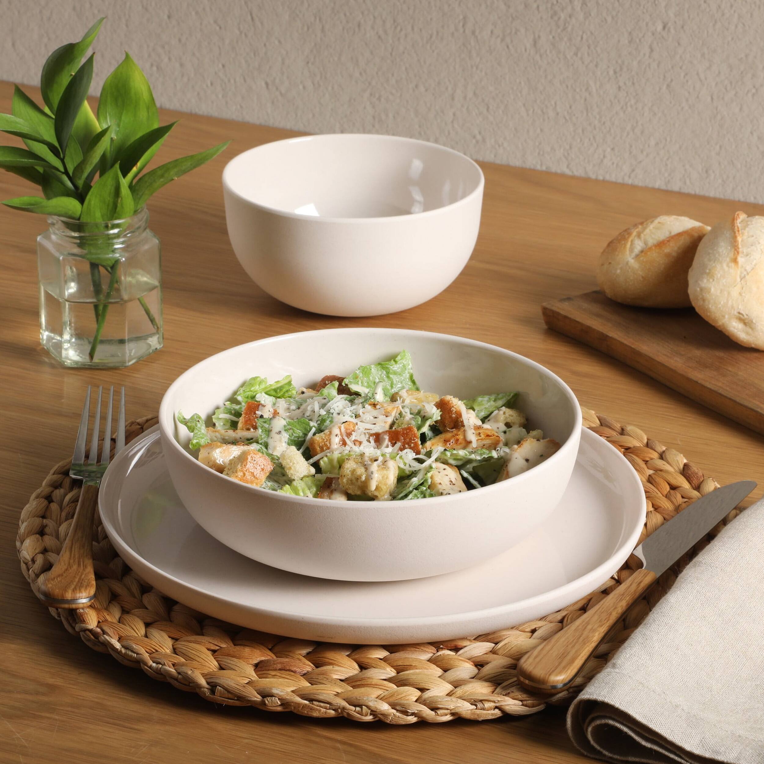 Alt View 6. Gibson - Gibson Home Candy Skies 12 Piece Wheat Straw Melamine Dinnerware Set in Taupe - Taupe.