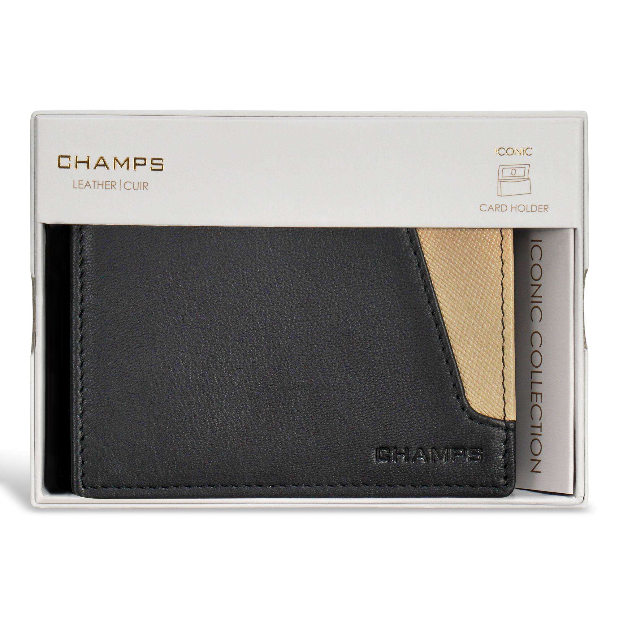 CHAMPS  
LEATHER | CUIR  

ICONIC  
CARD HOLDER  

ICONIC COLLECTION  

CHAMPS