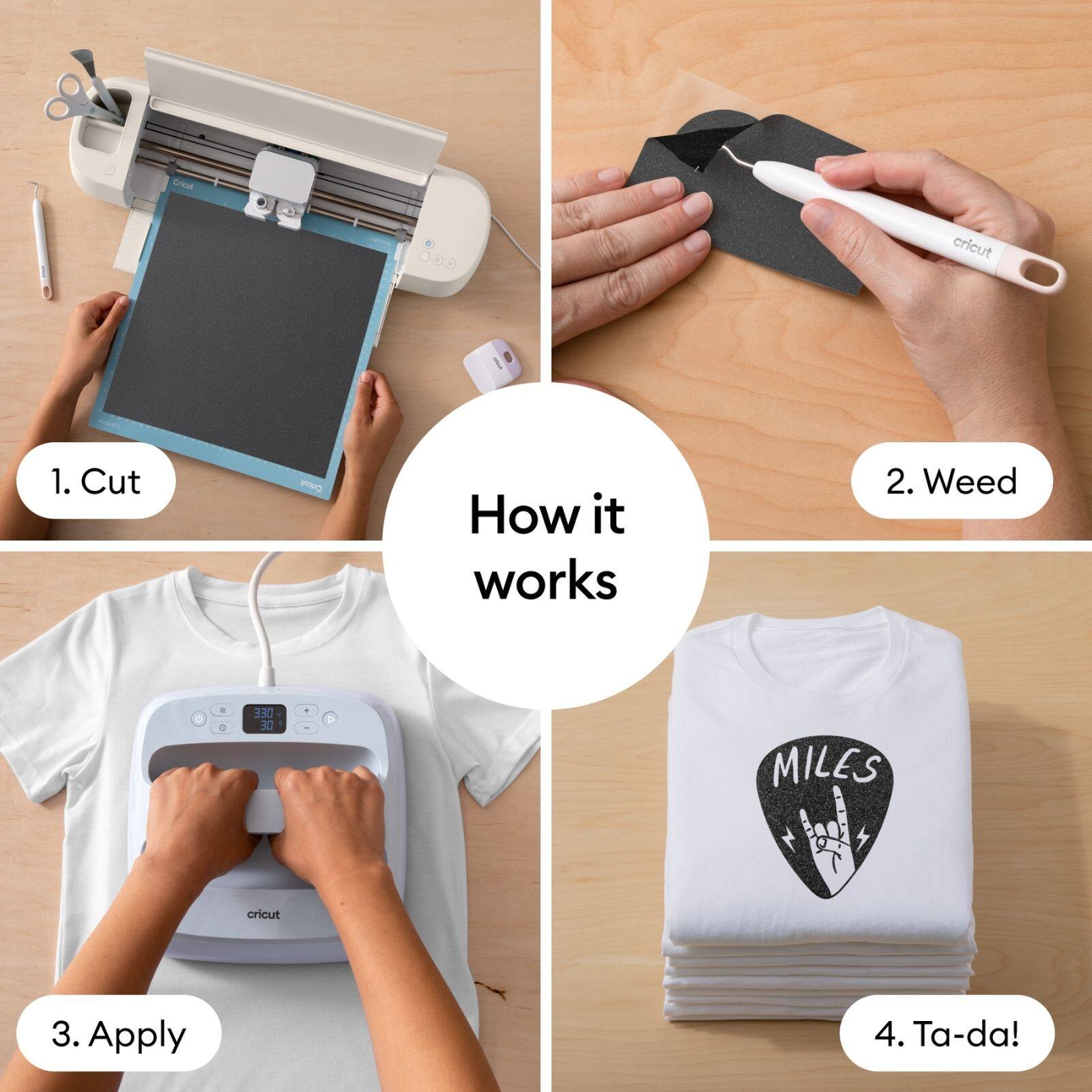 Cricut Explore 4 with Easy Press 3 Machine and Iron On Sheets