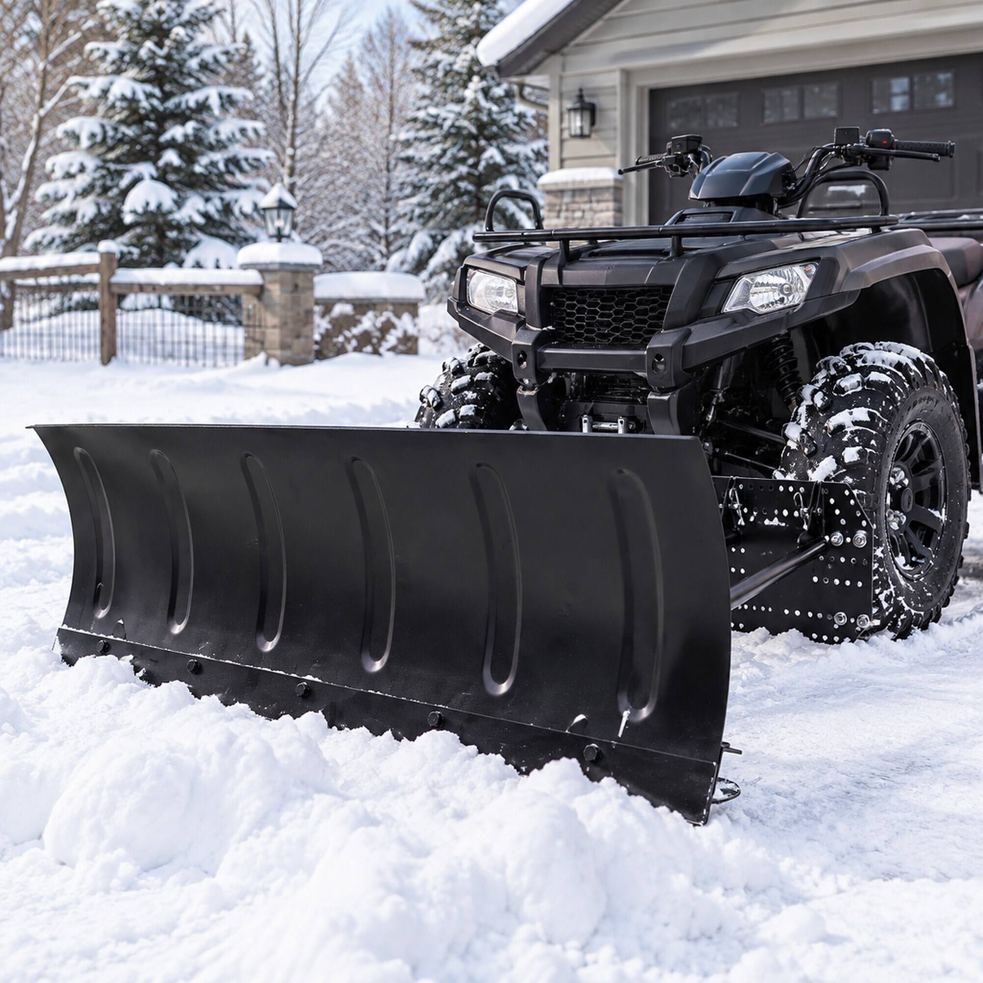 RYHNUYNE ATV Kit, 47 in Steel Blade, 5 Angle Adjustable, Quick Release ...