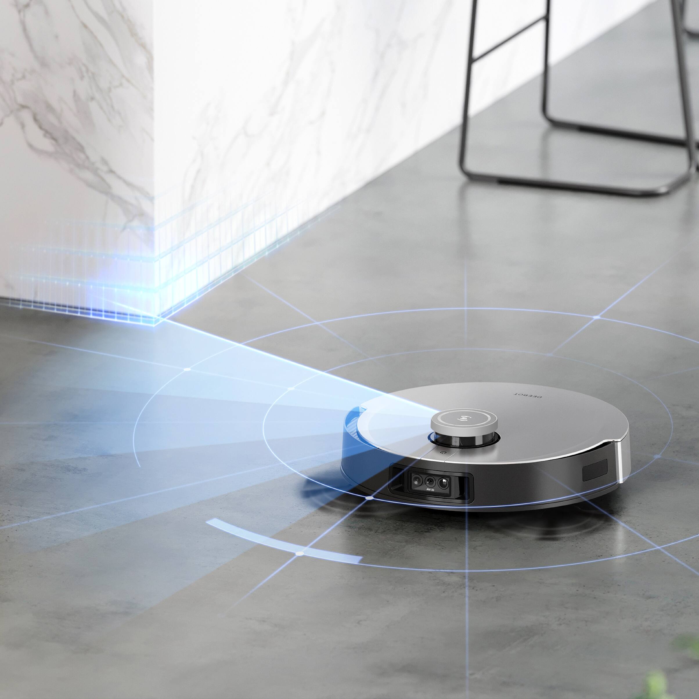 Alt View 10. ECOVACS Robotics - ECOVACS DEEBOT X1 PLUS ROBOT VACUUM AND MOP COMBO WITH SELF EMPTYING STATION - Black.