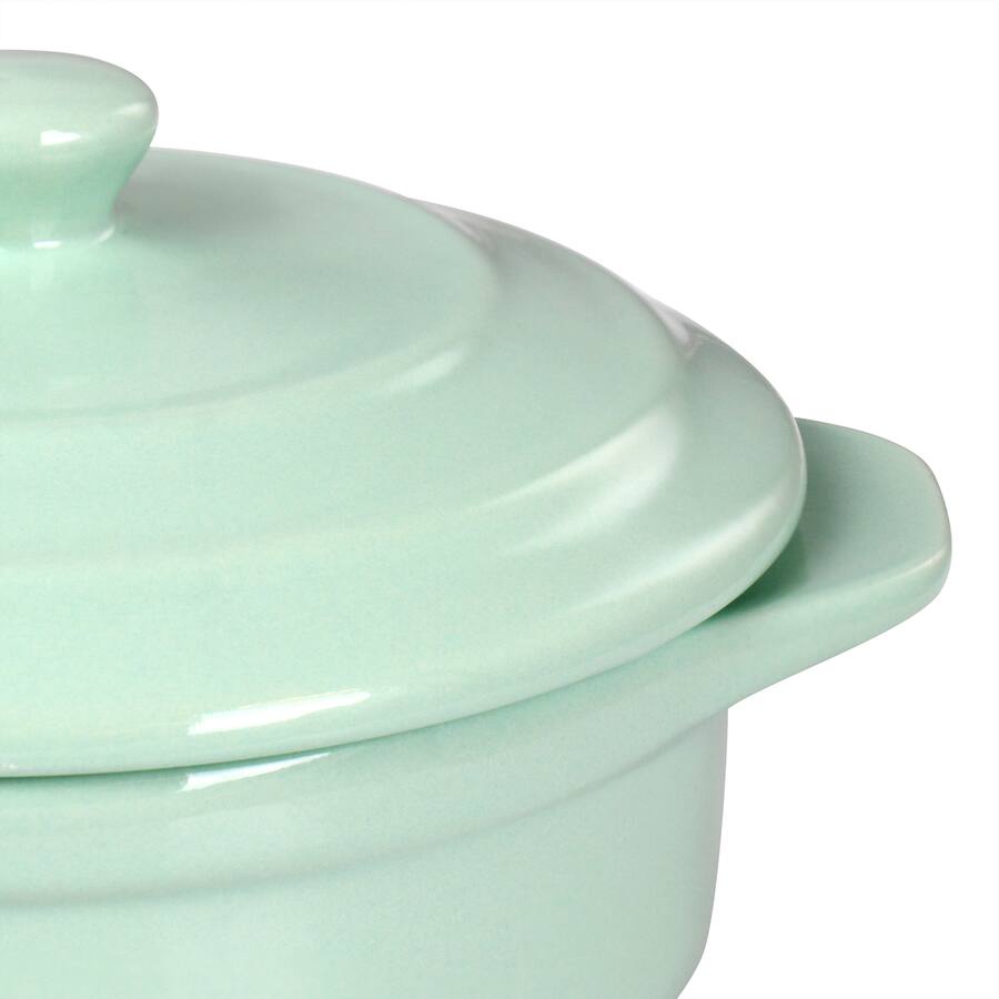 Mini Casserole Martha Stewart Stoneware Round Mini Casserole with Lid Mint 310120248M ...
