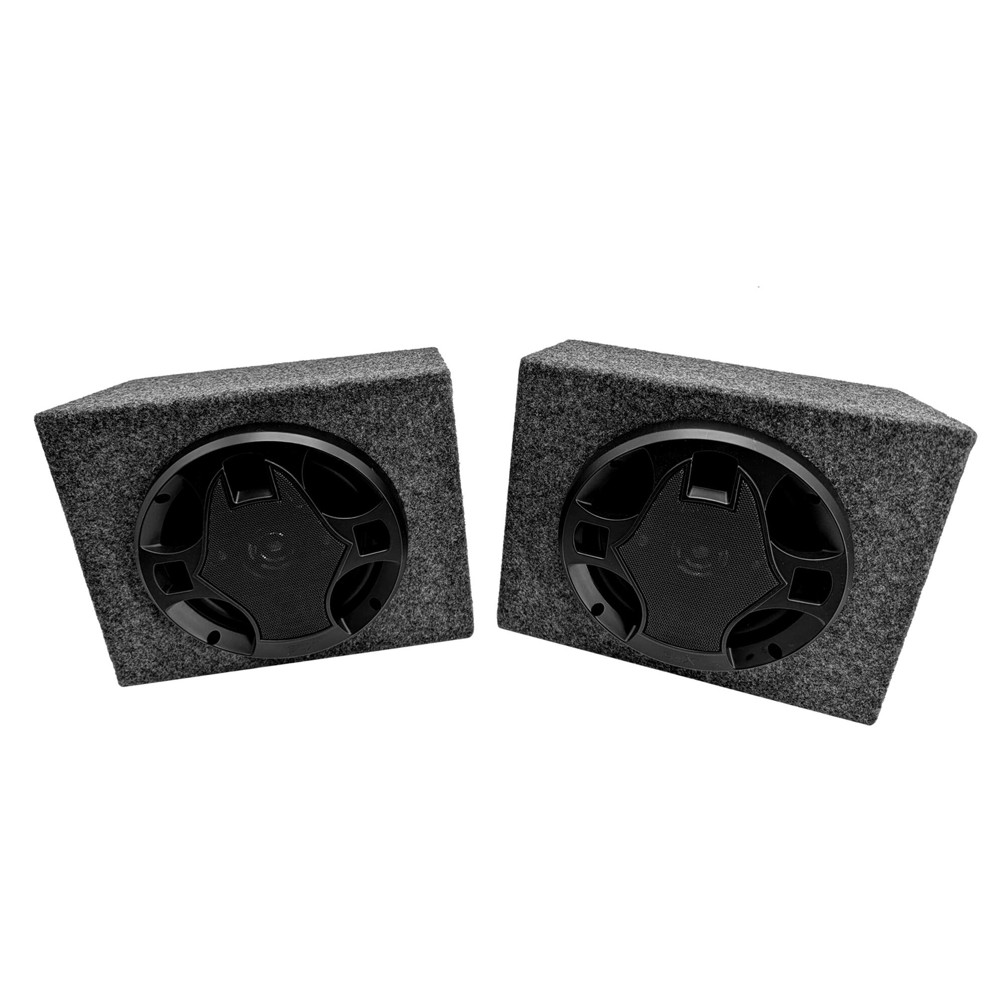 Alt View 3. SDX Audio - 6.5" 4-way Car Speaker System Hatchback Boxes - Black.