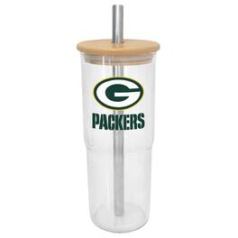 Logo Brands - Green Bay Packers 24oz. Glass Tumbler - Multicolor