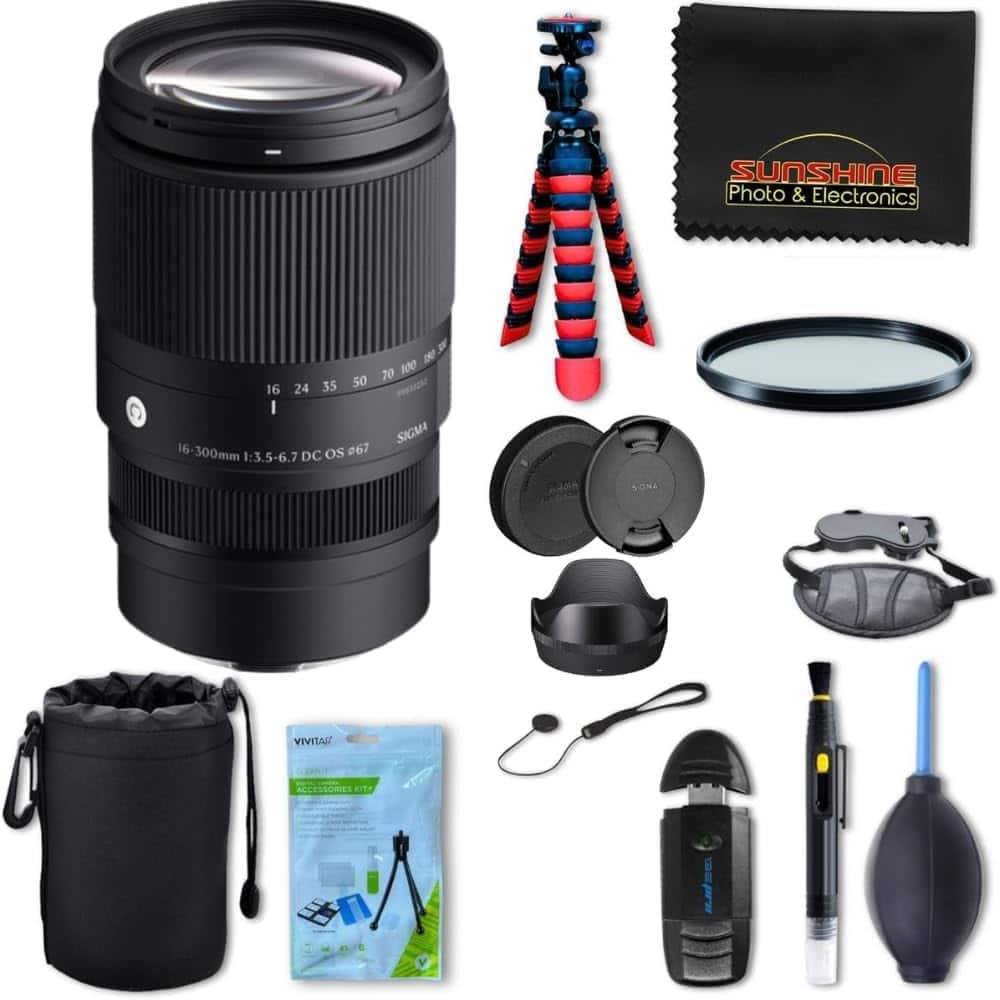 Sigma - 16-300mm f3.5-6.7 DC OS Contemporary Lens for Sony E Bundle price history on PriceWatchPro