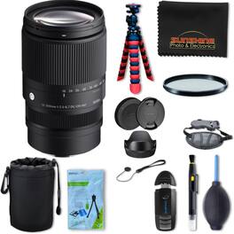 Sigma - 16-300mm f3.5-6.7 DC OS Contemporary Lens for Sony E Bundle