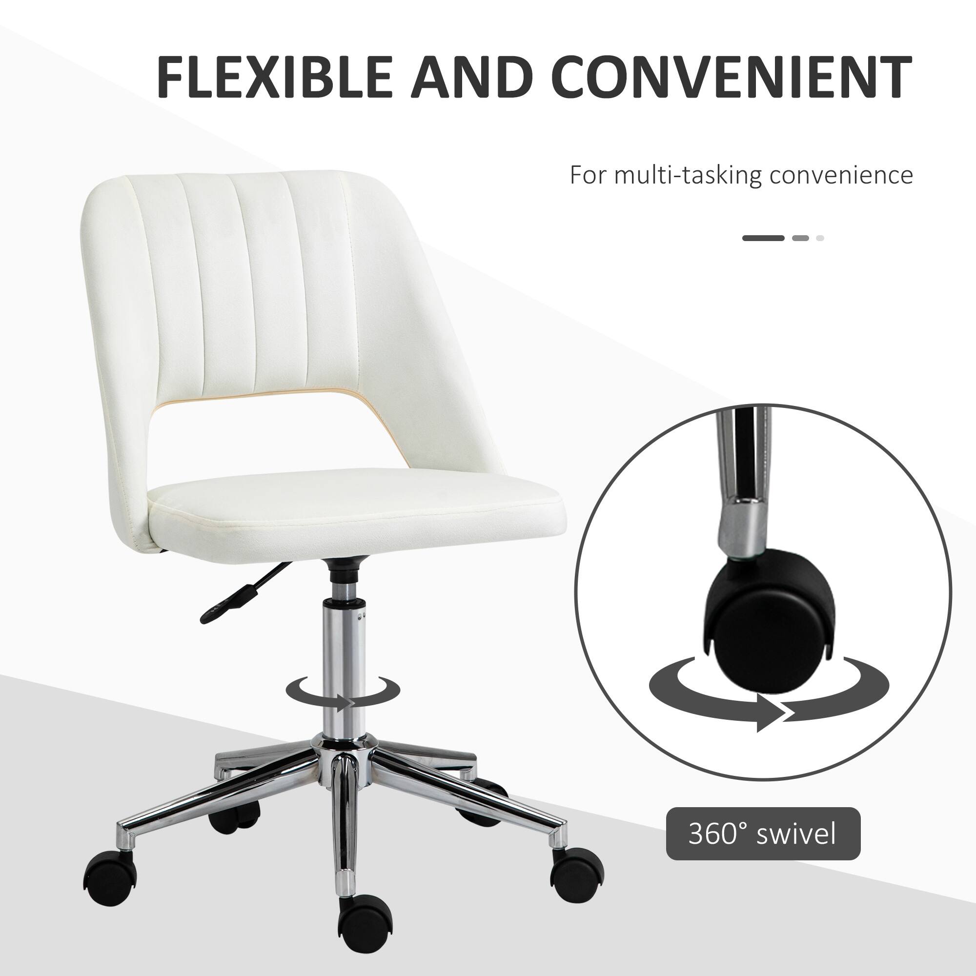 FLEXIBLE AND CONVENIENT  
For multi-tasking convenience  
360° swivel
