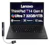 Lenovo - Upgraded - ThinkPad T14 Touchscreen Laptop 14.0 WUXGA Display (Ultra 7-255U, 32GB, 1TB SSD, Win 11 Pro) w/USB Hub - Black