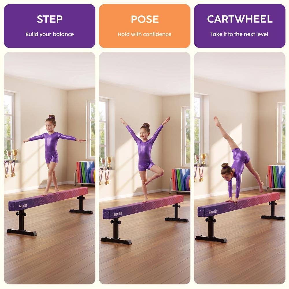 STEP  
Build your balance  

POSE  
Hold with confidence  

CARTWHEEL  
Take it to the next level  

Hurtle