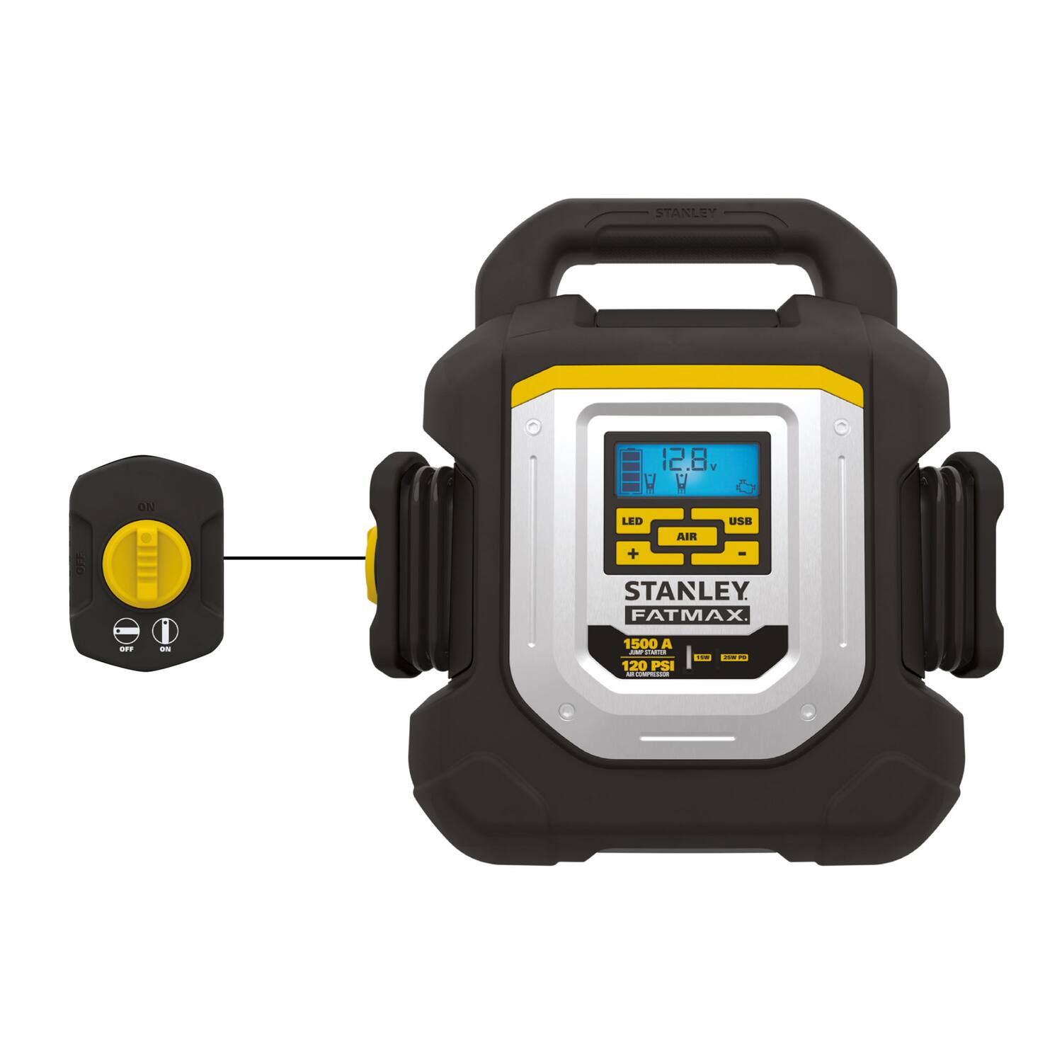STANLEY ON 12.8 V  
LED USE AIR +  
STANLEY FATMAX  
1500 A  
120 PSI