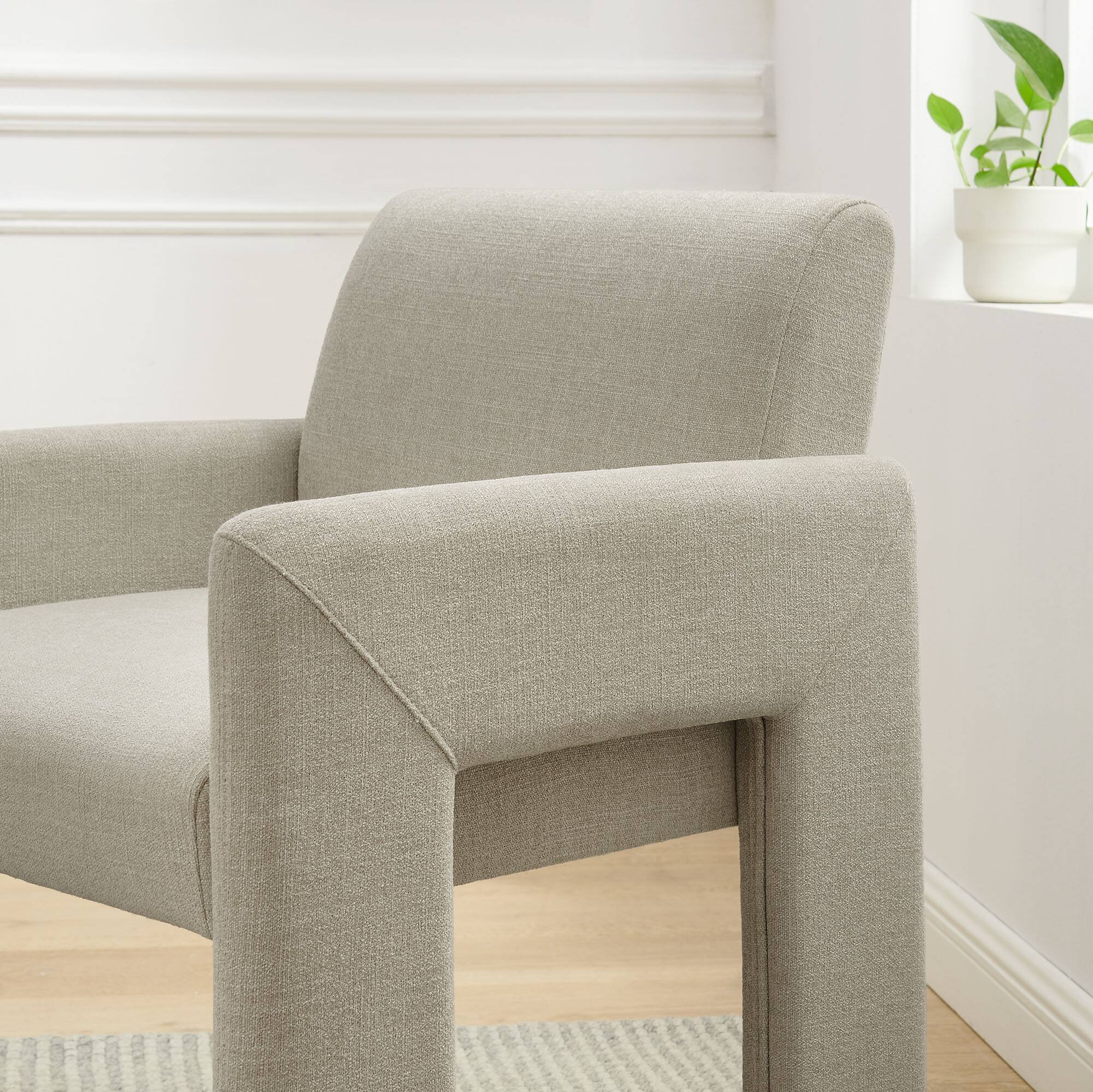 Alt View 1. Modway - Daven Upholstered Dining Chair by Modway - Linen.