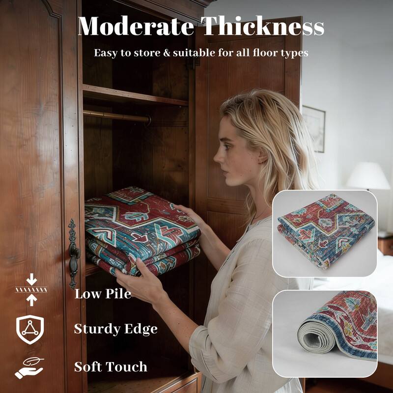 Moderate Thickness  
Easy to store & suitable for all floor types  

Low Pile  
Sturdy Edge  
Soft Touch