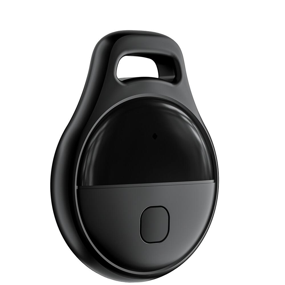 Front. Cluzine - Smart Anti-Lost Tracker Tag Home Locator for Pet Key Item Tracking Global Positioning Finder Compatible with Apple - Black.