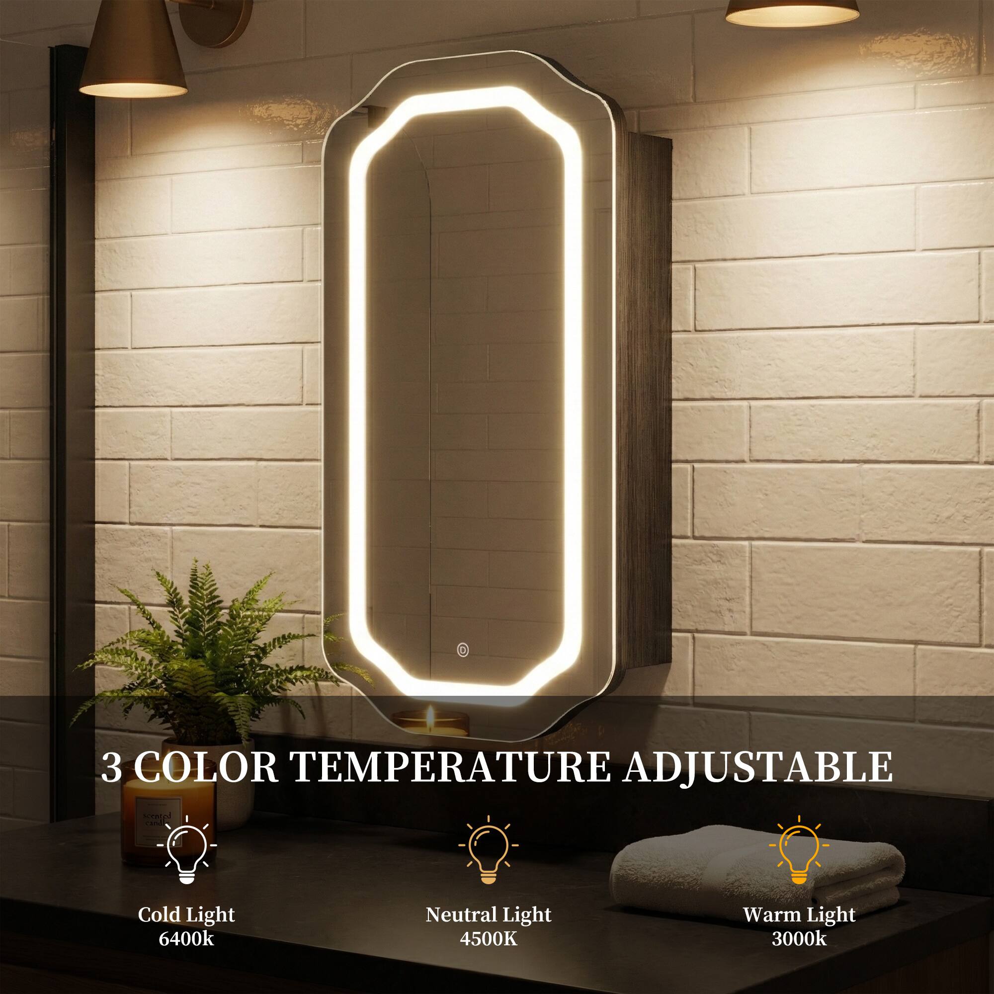 3 COLOR TEMPERATURE ADJUSTABLE

- Cold Light 6400k
- Neutral Light 4500k
- Warm Light 3000k