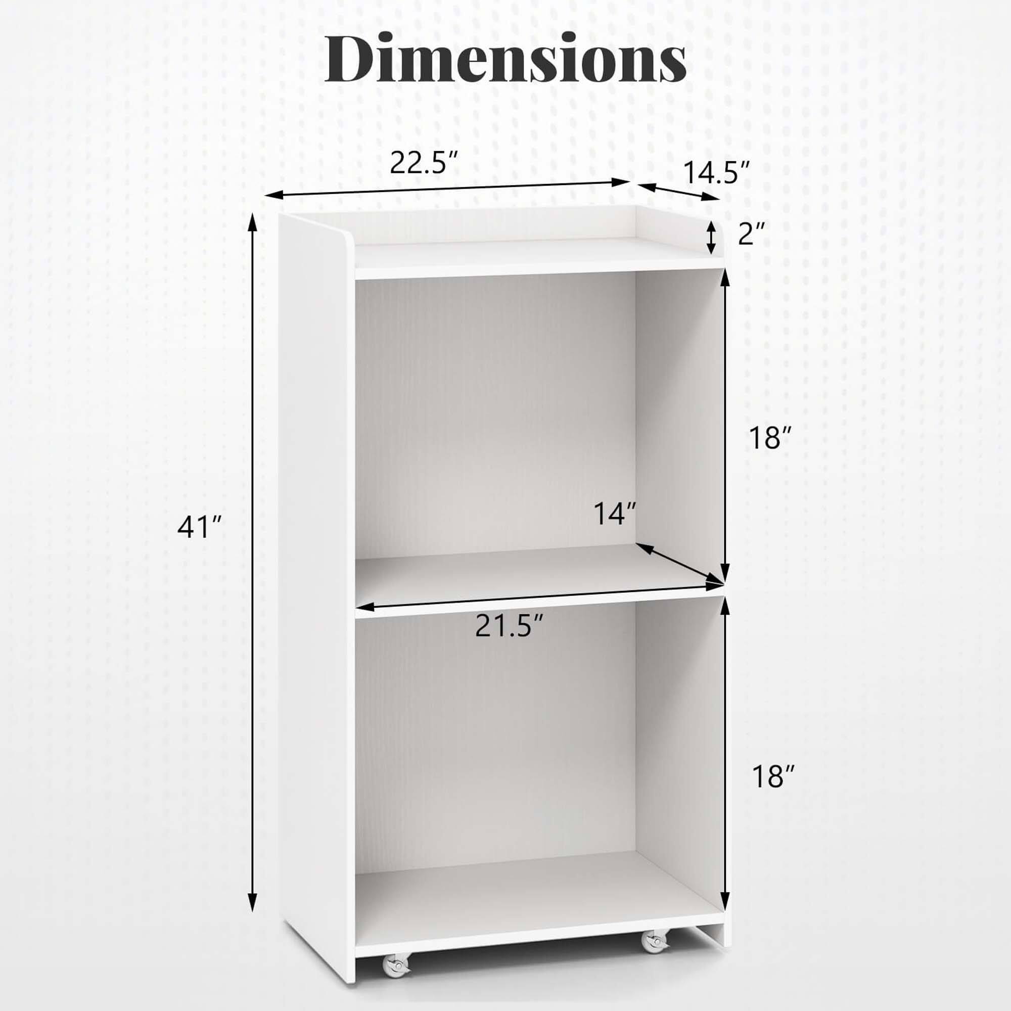 Dimensions  
22.5" x 14.5" x 2"  
41" x 18" x 18"  
14" x 21.5"