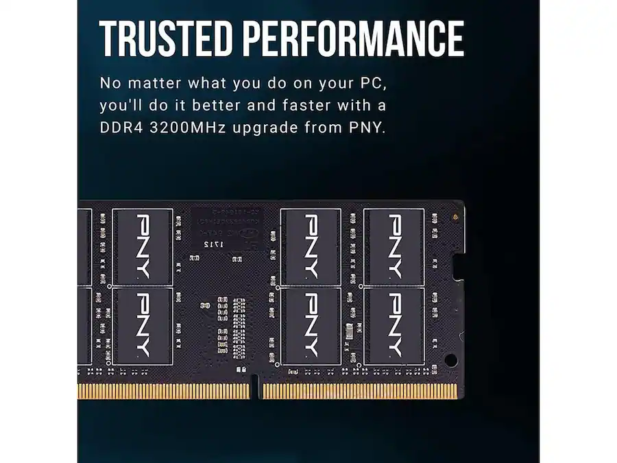 PNY 32GB 260 Pin DDR4 SO DIMM DDR4 3200 (PC4 25600) Memory (Notebook ...