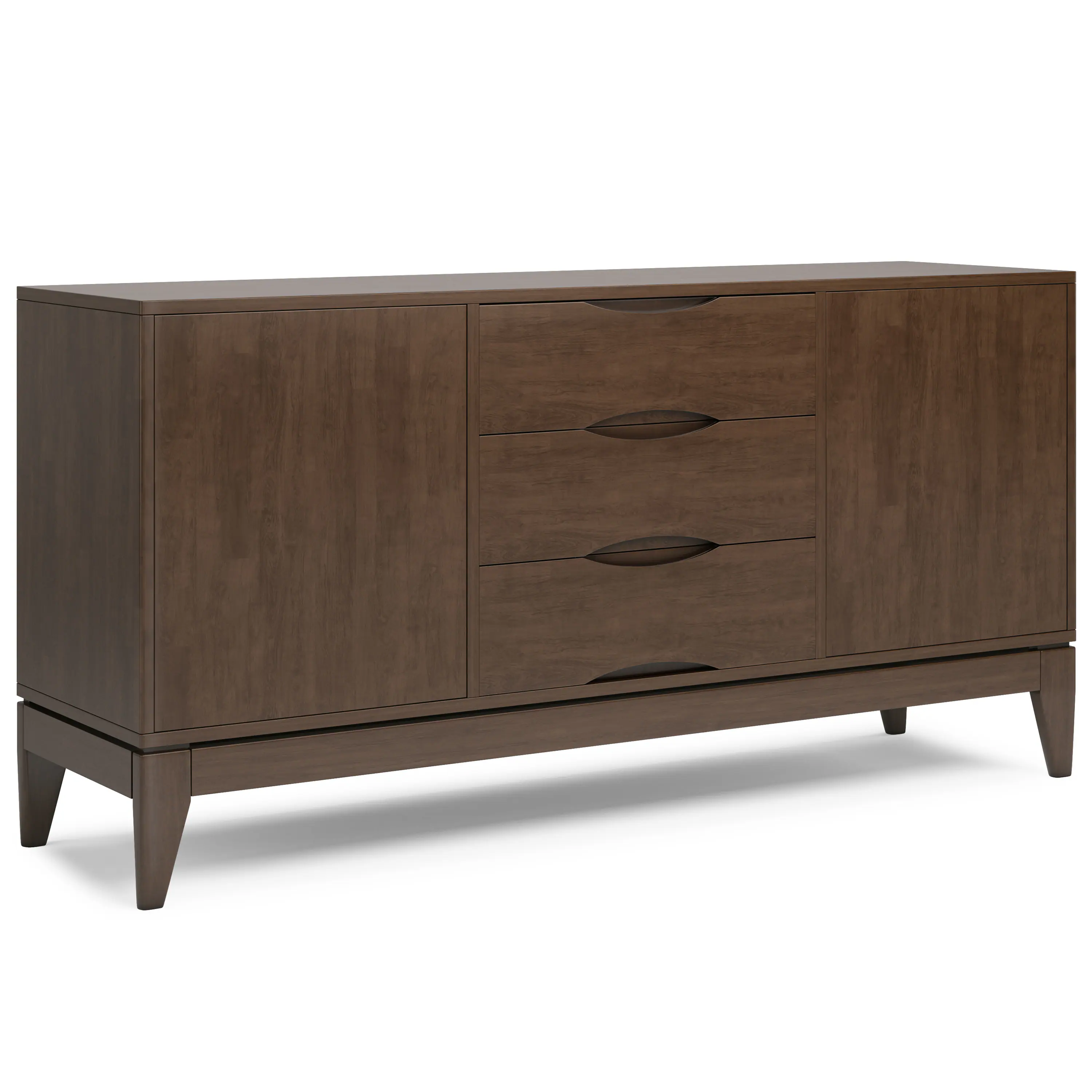 Simpli Home - Harper Sideboard Buffet - Walnut Brown