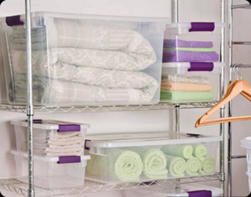 Alt View 7. Sterilite - Sterilite 106 Quart Latch Lid Tote, 4 Pack, and 66 Quart Latch Lid Tote, 6 Pack.