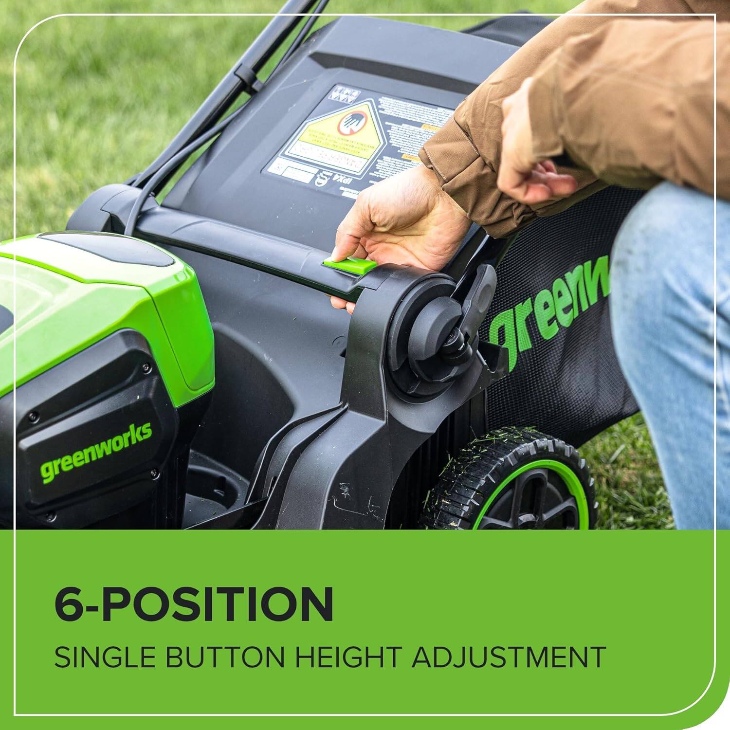 6-POSITION SINGLE BUTTON HEIGHT ADJUSTMENT