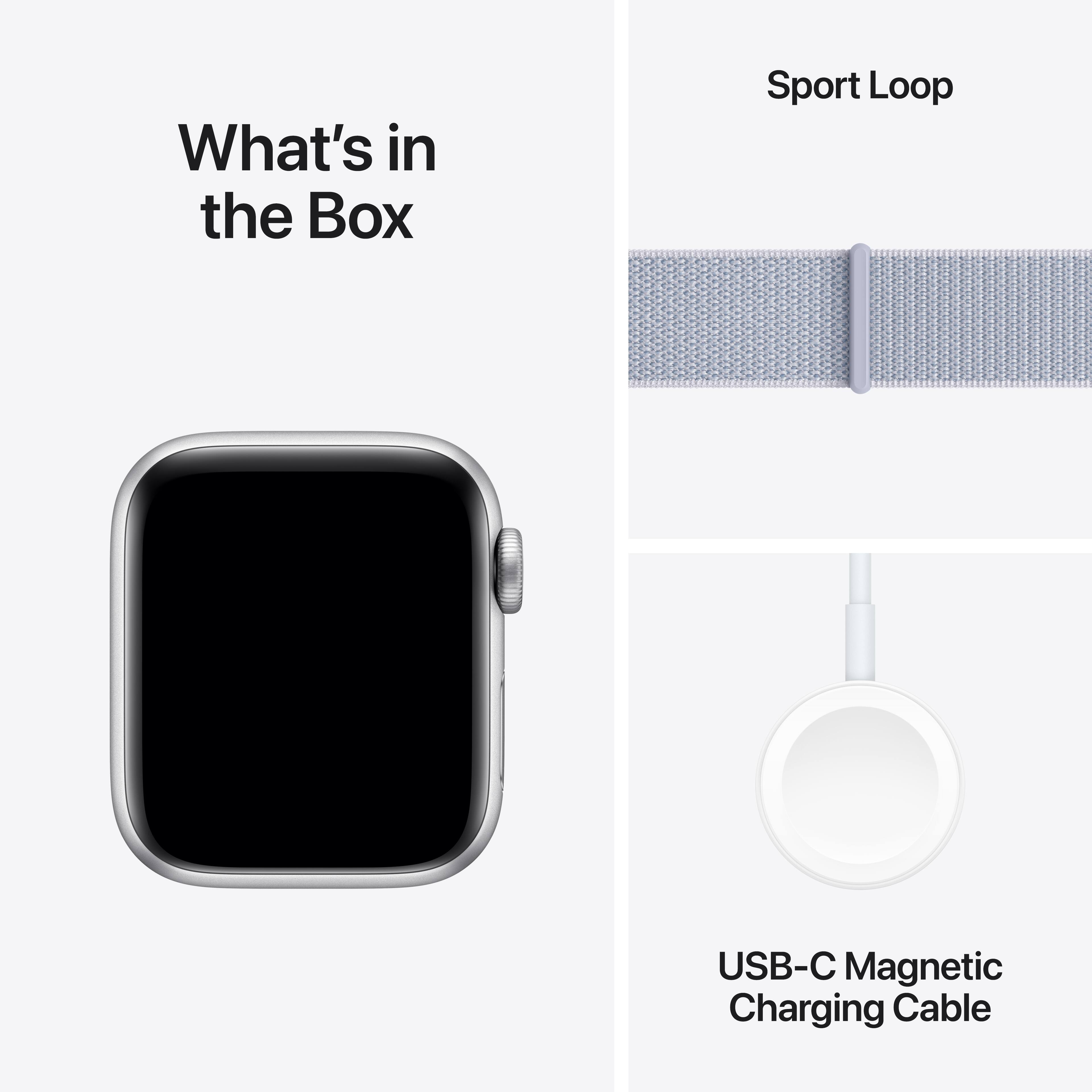 What's in the Box: Sport Loop, USB-C Magnetic Charging Cable