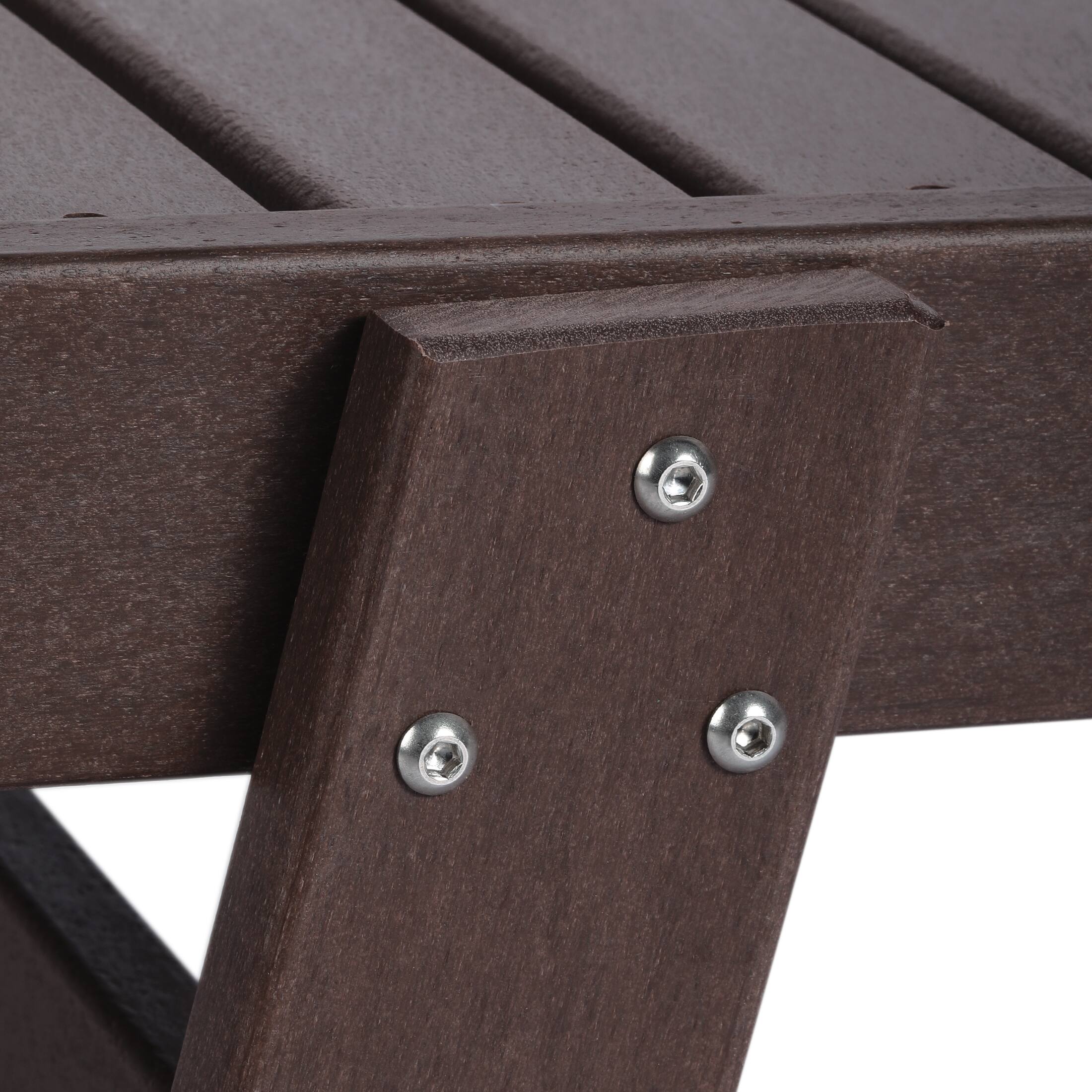 Alt View 5. WestinTrends - WestinTrends Malibu Poly Reclining Chaise Lounge - Dark Brown.