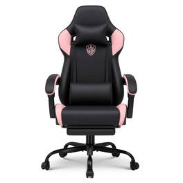CloudRest Pro - Computer Chairs with Linkage Armrest Ergonomic Gaming Chair High Back Game Chair - Pink