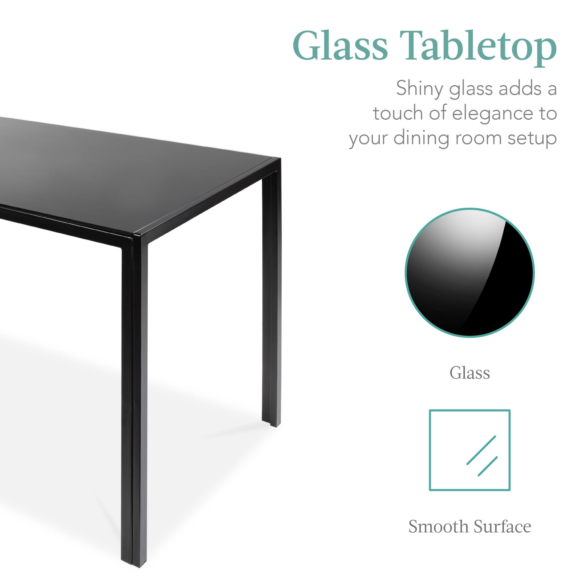 Glass Tabletop

Shiny glass adds a touch of elegance to your dining room setup

Glass

Smooth Surface