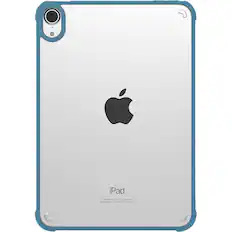 Front. SaharaCase - Hybrid-Flex Series Case for Apple iPad mini (A17 Pro) and Apple iPad mini (6th Generation 2021) - Clear Blue.