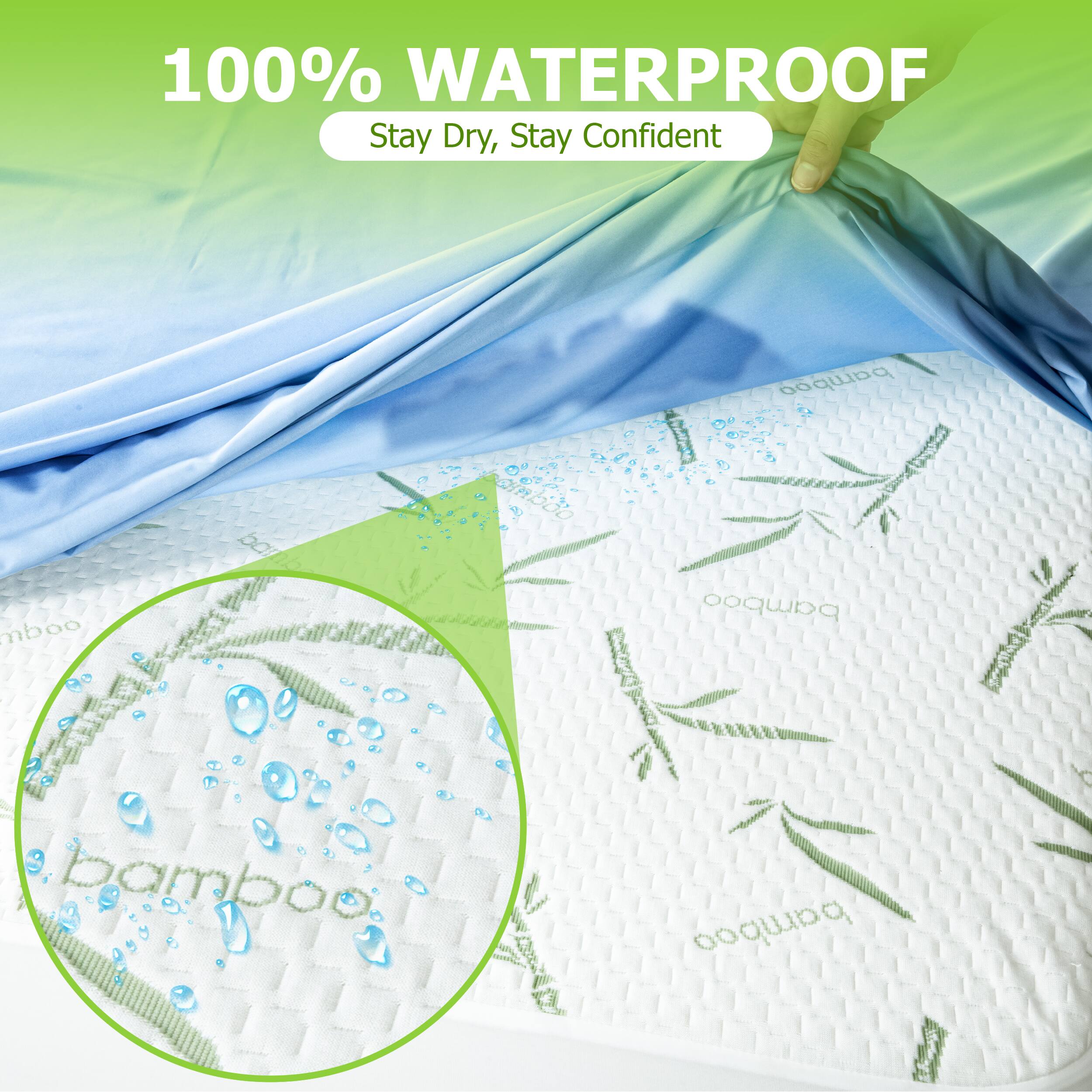 100% WATERPROOF  
Stay Dry, Stay Confident