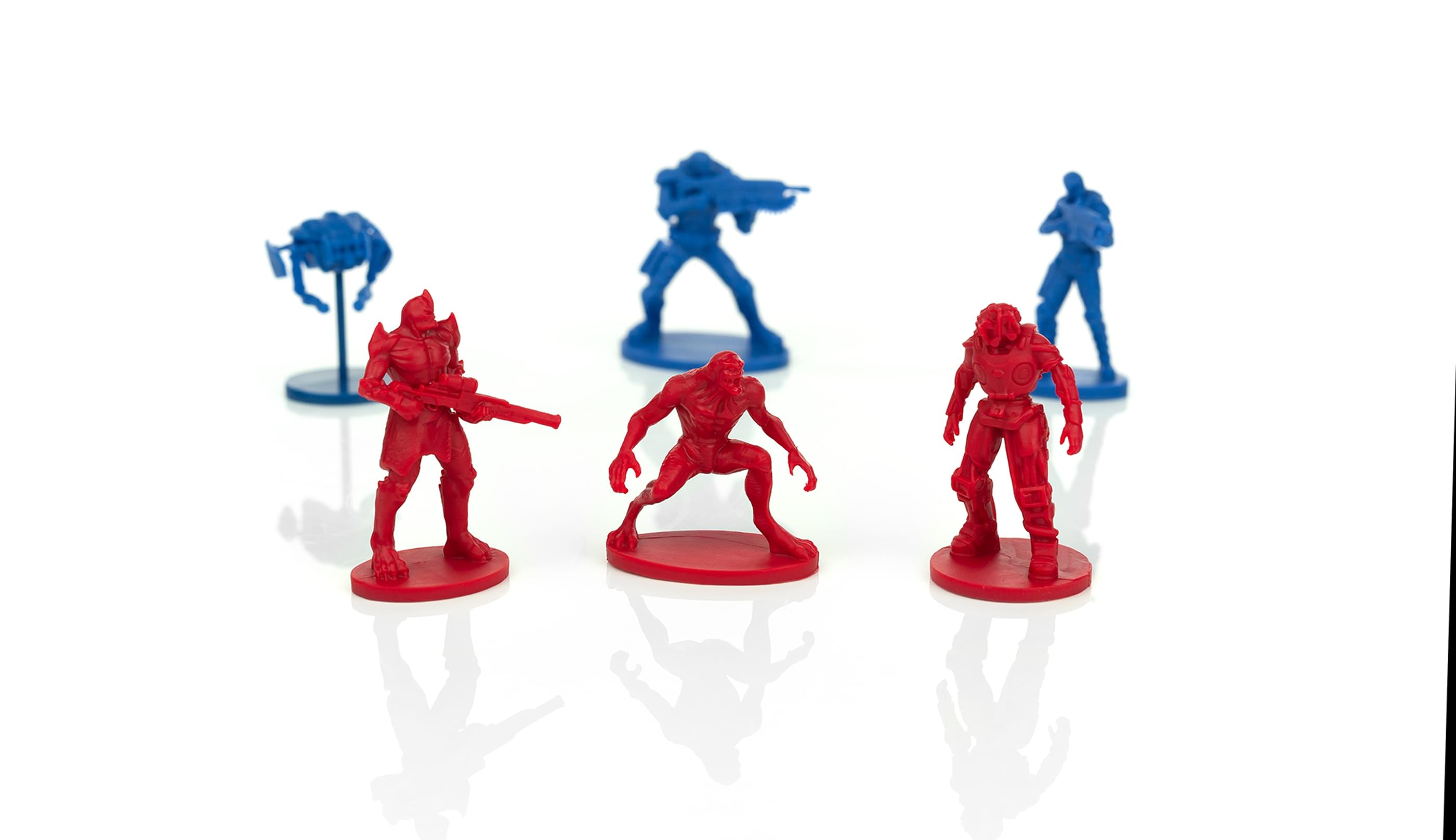 Alt View 2. Toynk - Gears 5 Nanoforce Army Builder Pack | Includes 6 Gears Of War Army-Men Figures - Blue.