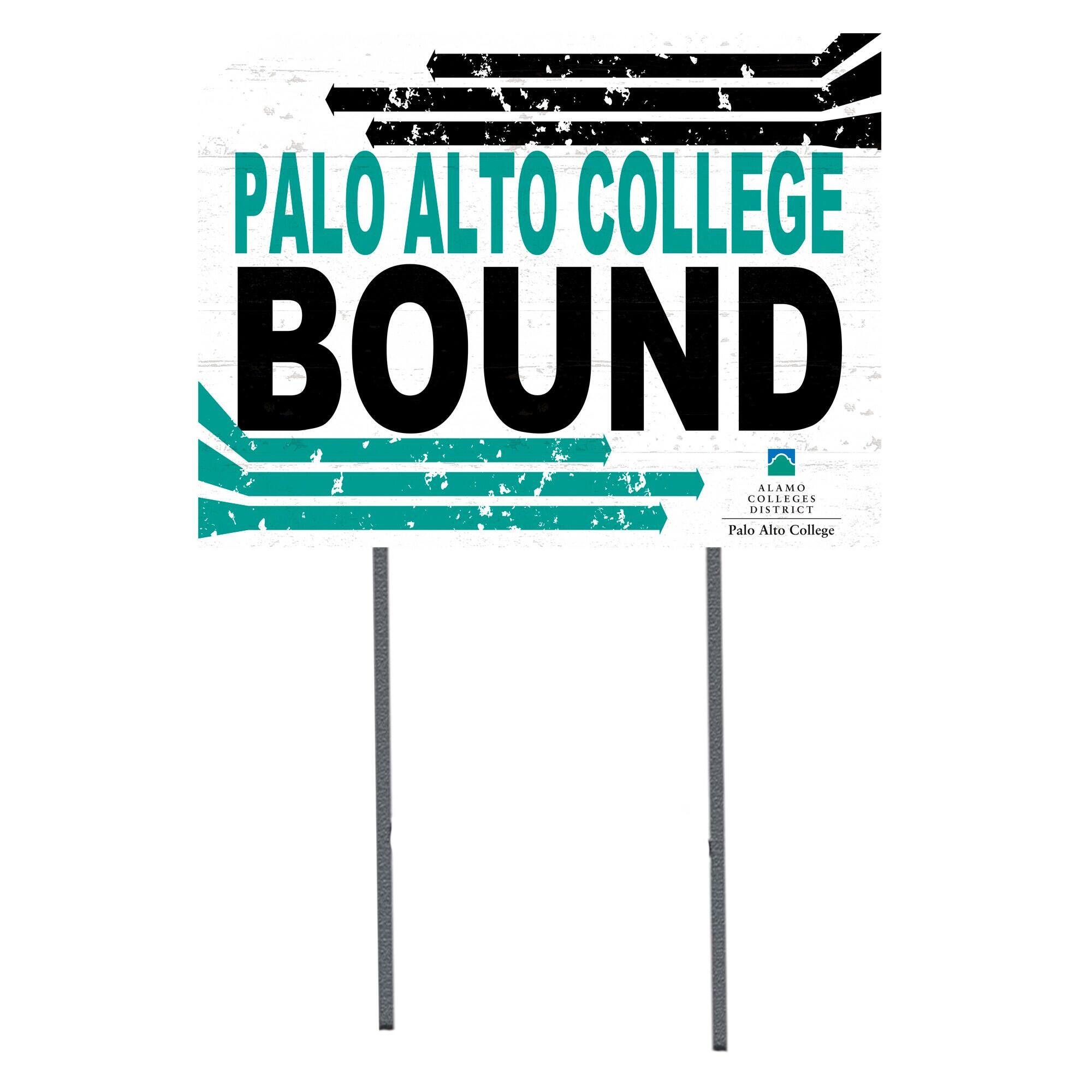 White PAC Palominos 18" x 24" Bound Yard Sign