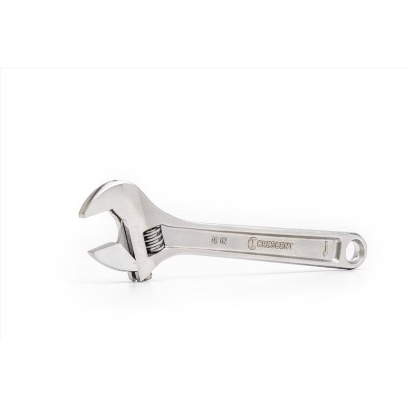 Angle. Crescent - Crescent Metric and SAE Adjustable Wrench 10 in. L 1 pc.