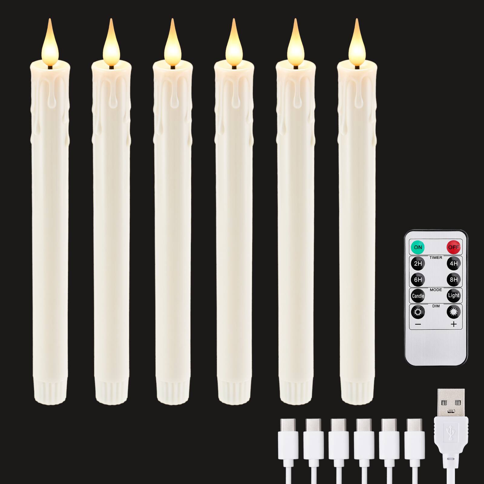 ON  
OFF  
2H  
TIMER  
4H  
6H  
8H  
MODE  
Candle Light  
DIM