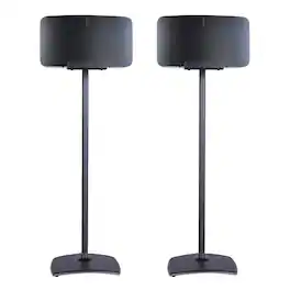 Sanus - Wireless Speaker Stands Designed for Sonos Five and Play: 5 Speakers - Pair - Black