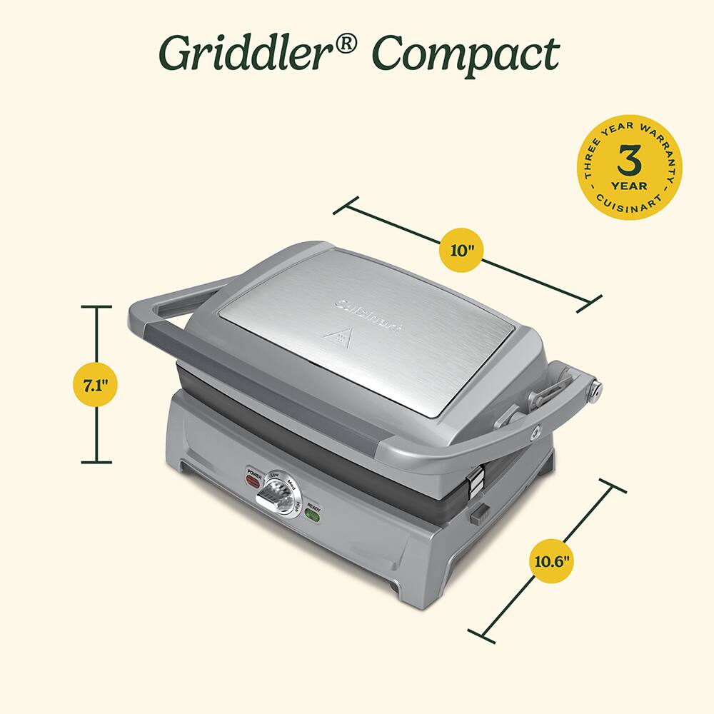 Cuisinart Griddler Compact Grill Panini Press GR 102 Black