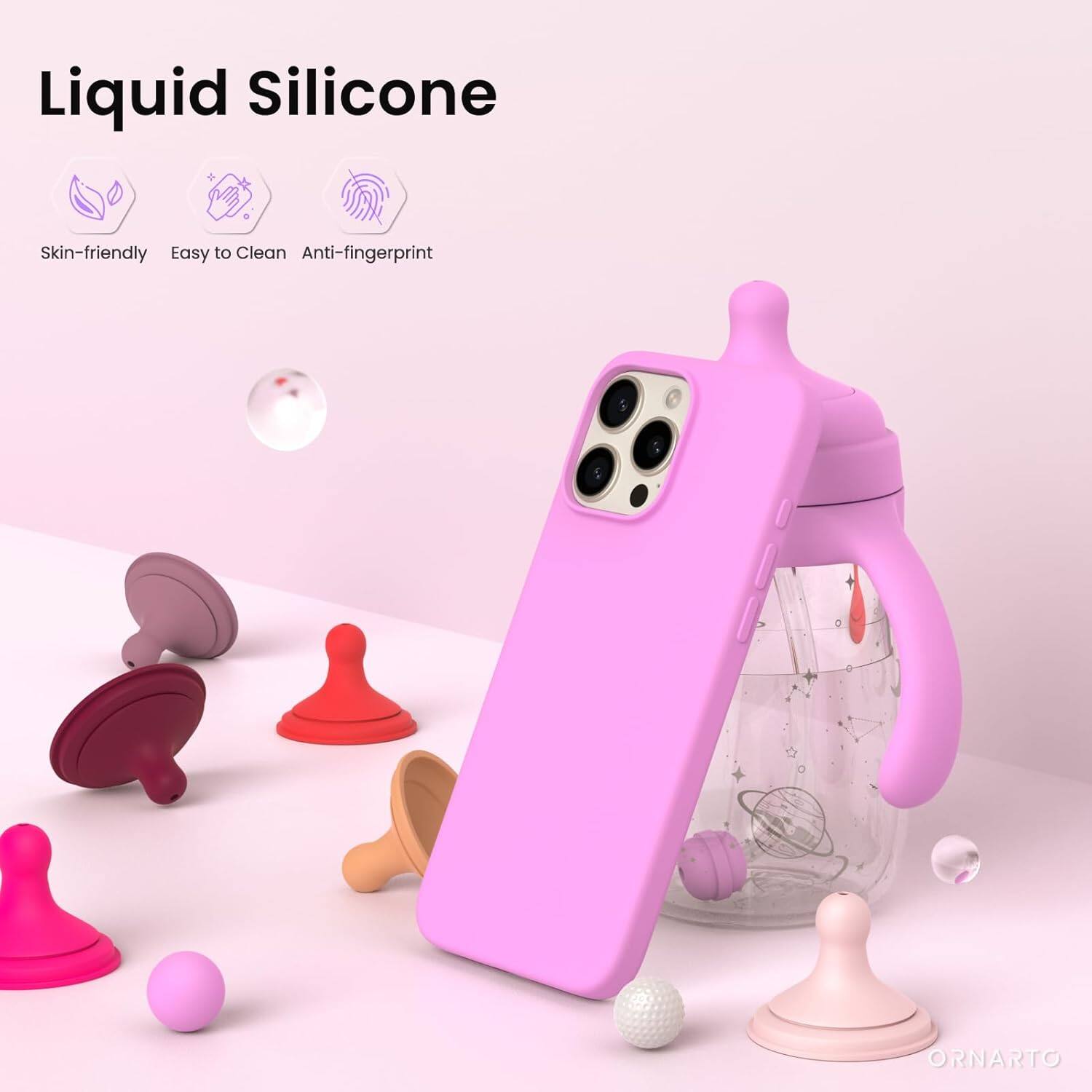 Liquid Silicone Skin-friendly Easy to Clean Anti-fingerprint ORNARTO