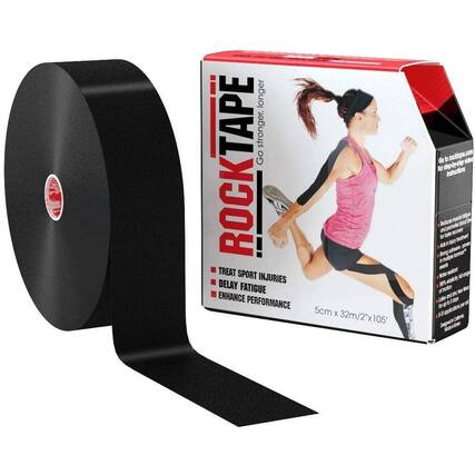 longer TAPE stronger, Go ROCK! I TREAT SPORT INJURIES DELAY FATIGUE ENHANCE PERFORMANCE 5cm x 32m/2x105' Go to rocktape.com for step-by-step instructions and product information.