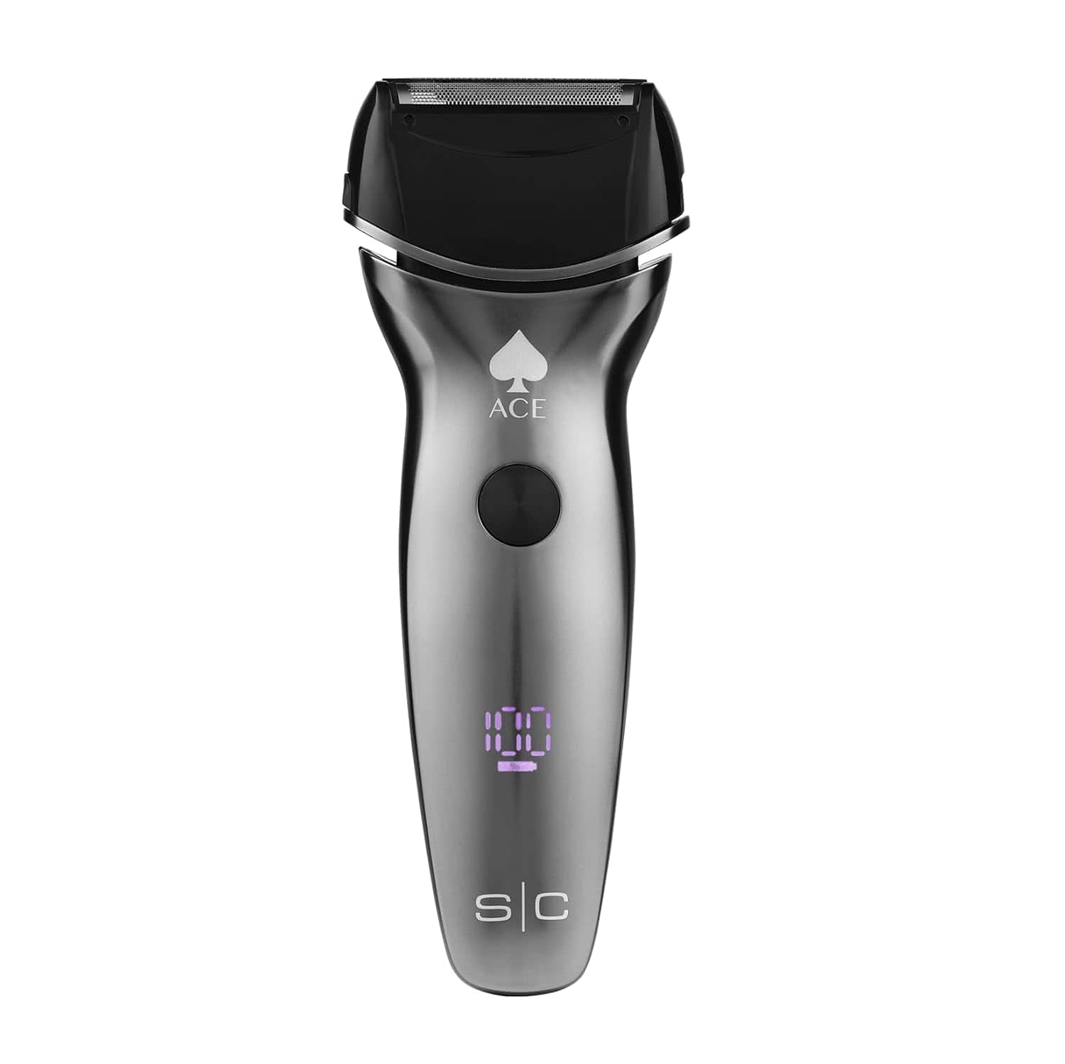 StyleCraft - Ace Electric Wet or Dry Mens Shaver with Integrated Precision Pop-Up Trimmer - Silver