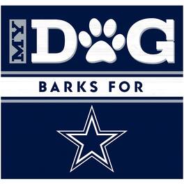 Imperial - Dallas Cowboys 10" x 10.5" Dog Barks Wood Wall Art - Multicolor