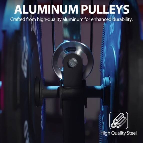 ALUMINUM PULLEYS

Crafted from high-quality aluminum for enhanced durability.

High Quality Steel