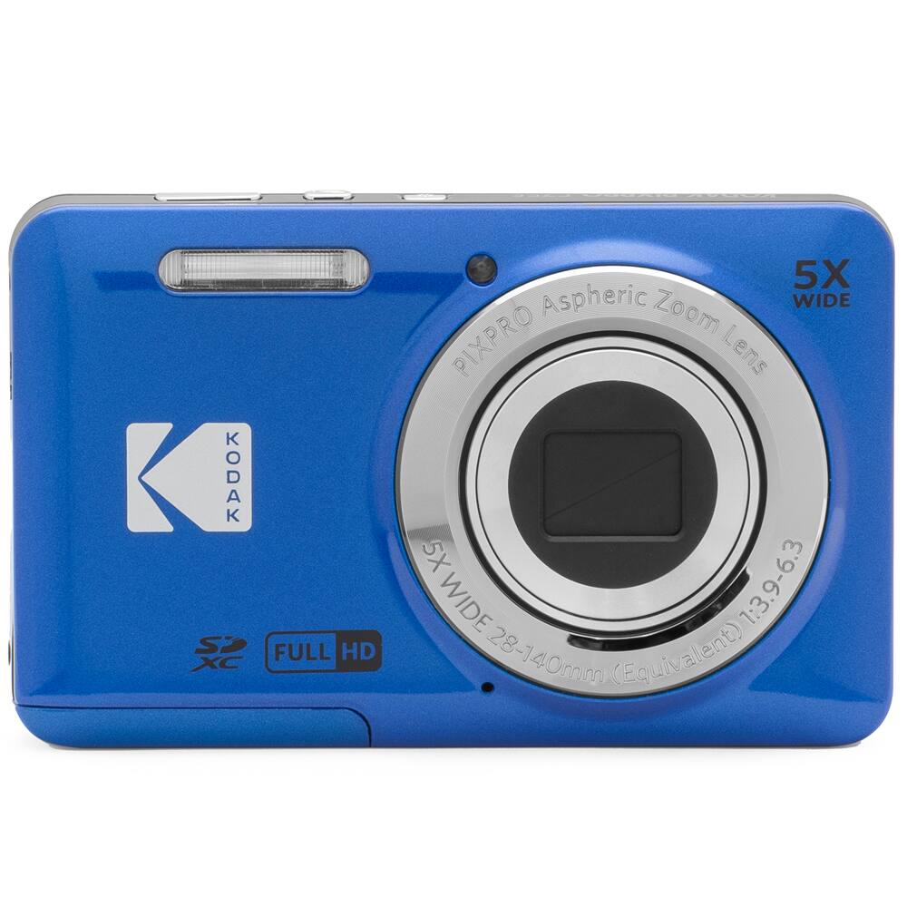 Bundle Kodak PIXPRO FZ55 Digital Camera Blue with Lexar 64GB