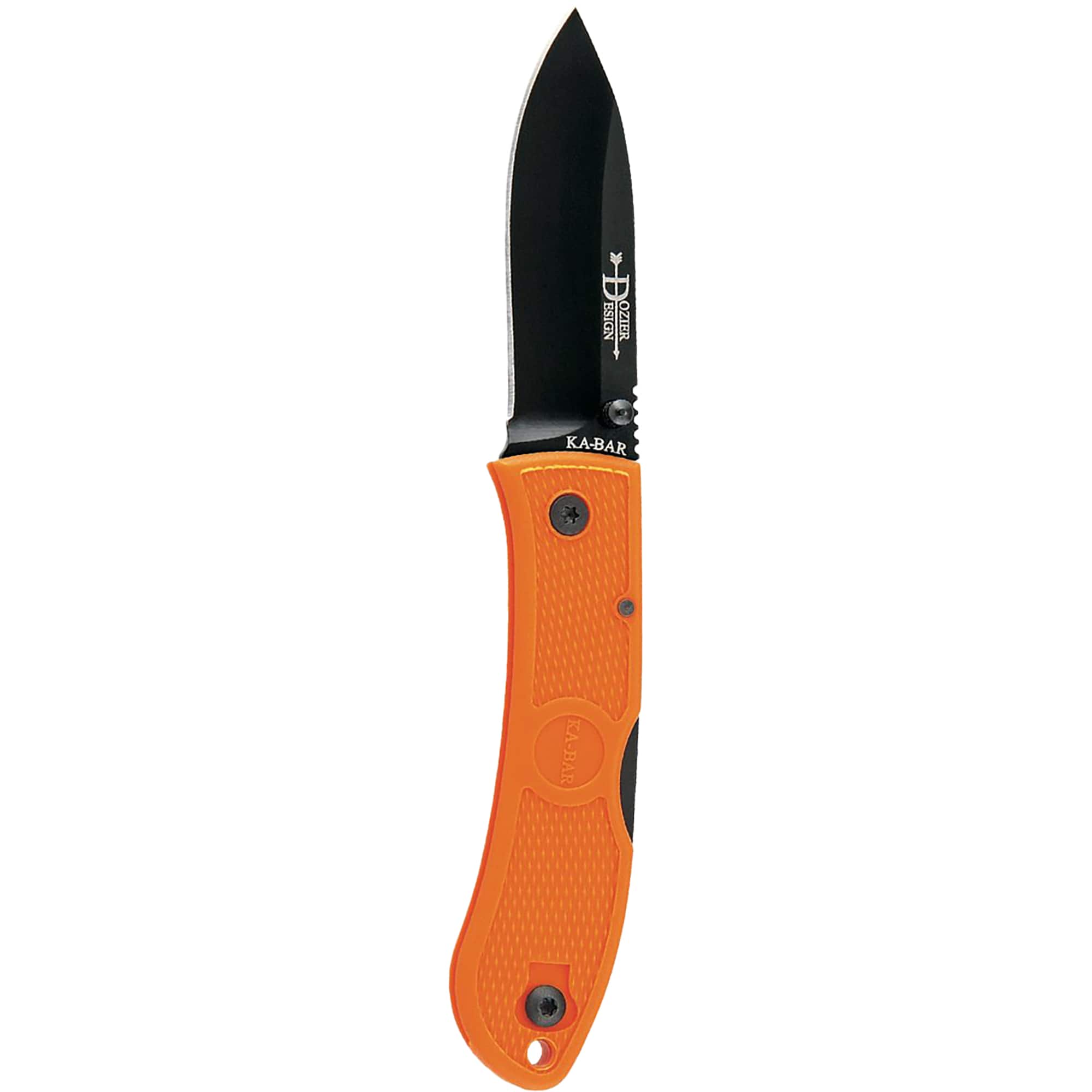 KA-BAR - 3" Blade Dozier Folding Hunter Knife - Blaze Orange