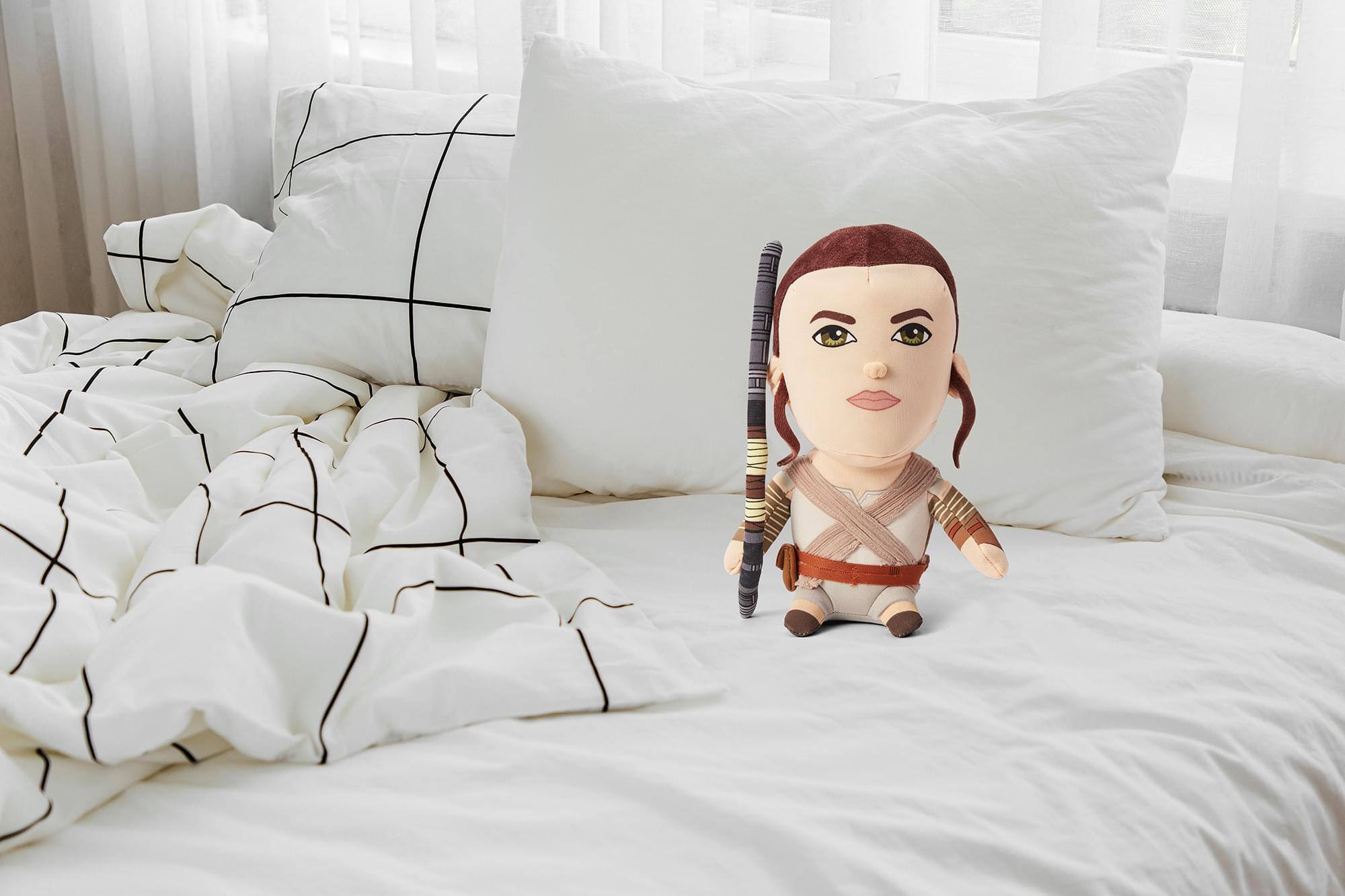 Alt View 4. Star Wars - Star Wars Rey 9" Talking Plush - Beige.